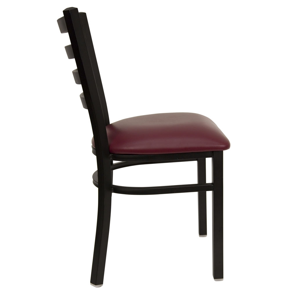 Metal dining chairs side view Metal dining chairs side view