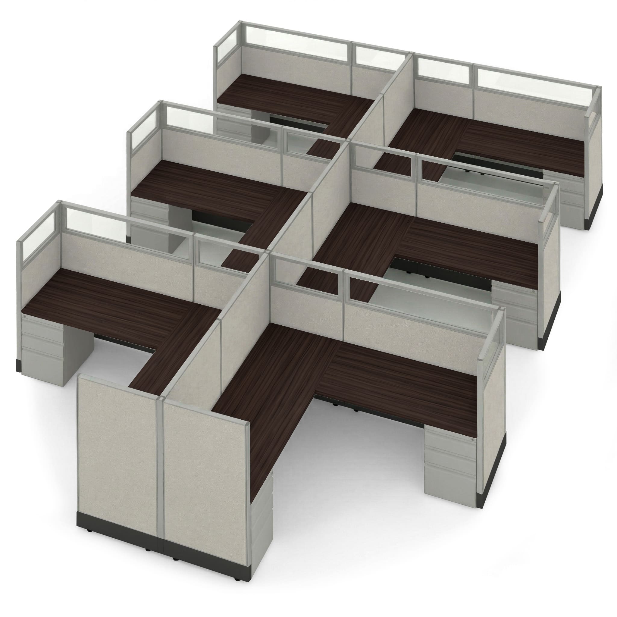 modular-office-furniture-partial-glass-office-cubicles-53h-6pack-cluster-powered.jpg