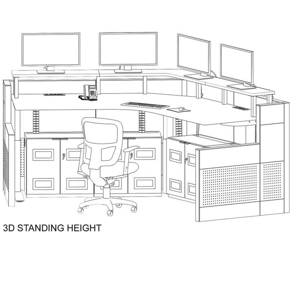 O2 120 ha control room console height adjustable drawing standing 1 1 O2 120 ha control room console height adjustable drawing standing 1 1