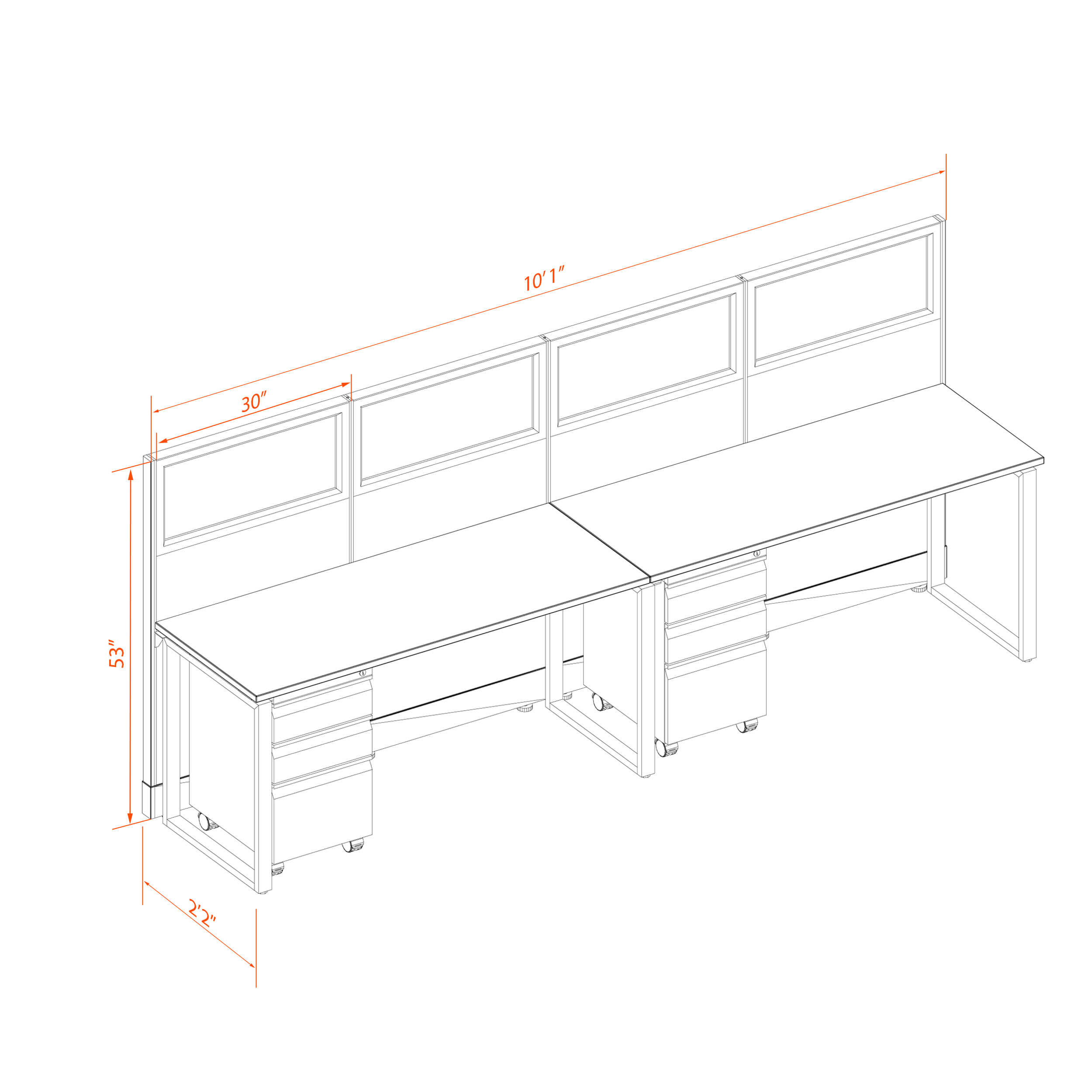 Office benching systems 2p 5253g Office benching systems 2p 5253g
