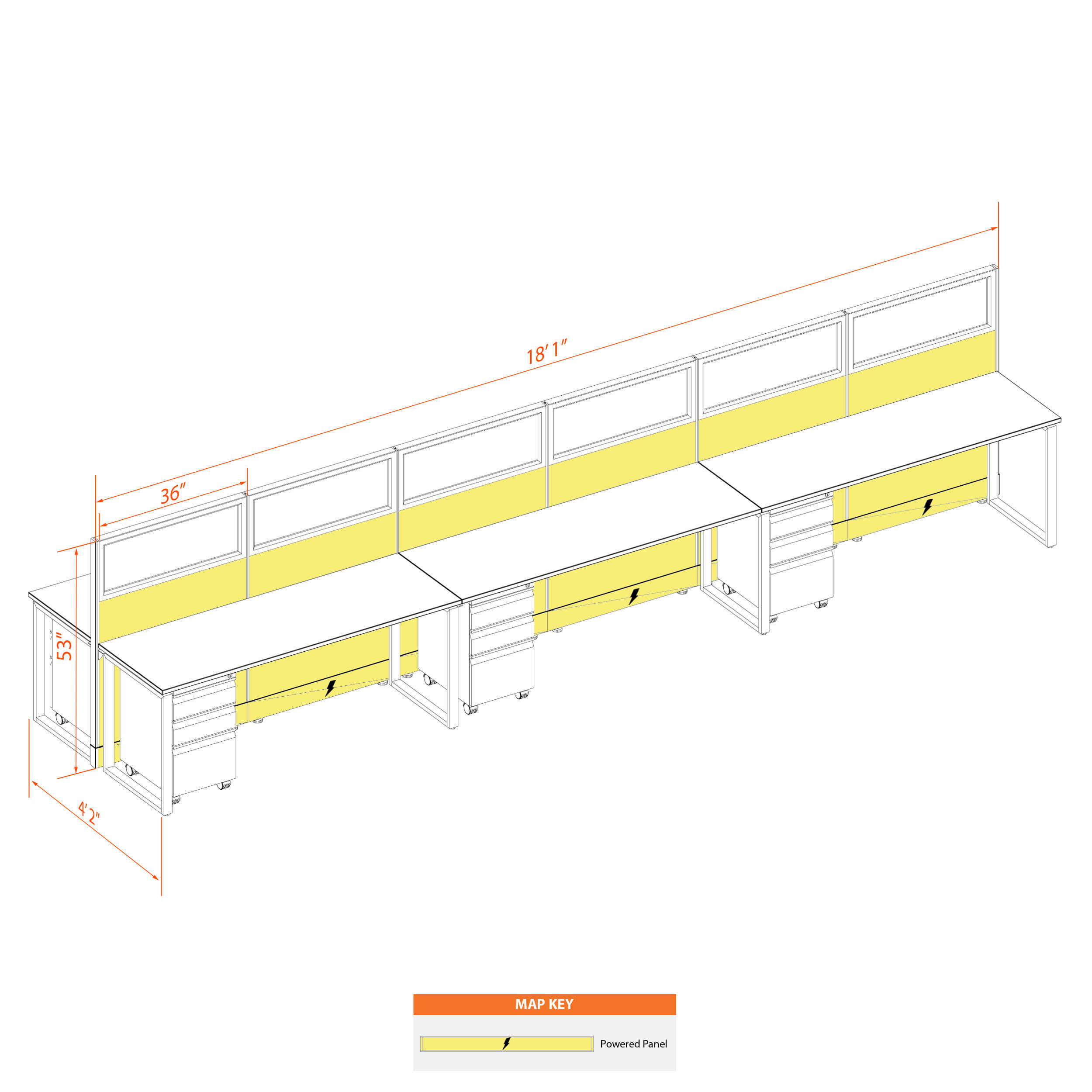 Office benching systems CUB B 6 53 P 62 WHT WH PSO2 1 Office benching systems CUB B 6 53 P 62 WHT WH PSO2 1