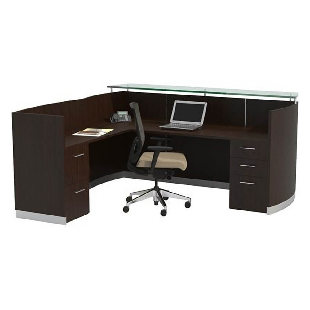 Single person reception desk CUB MNRSLBFLDC FAS Single person reception desk CUB MNRSLBFLDC FAS