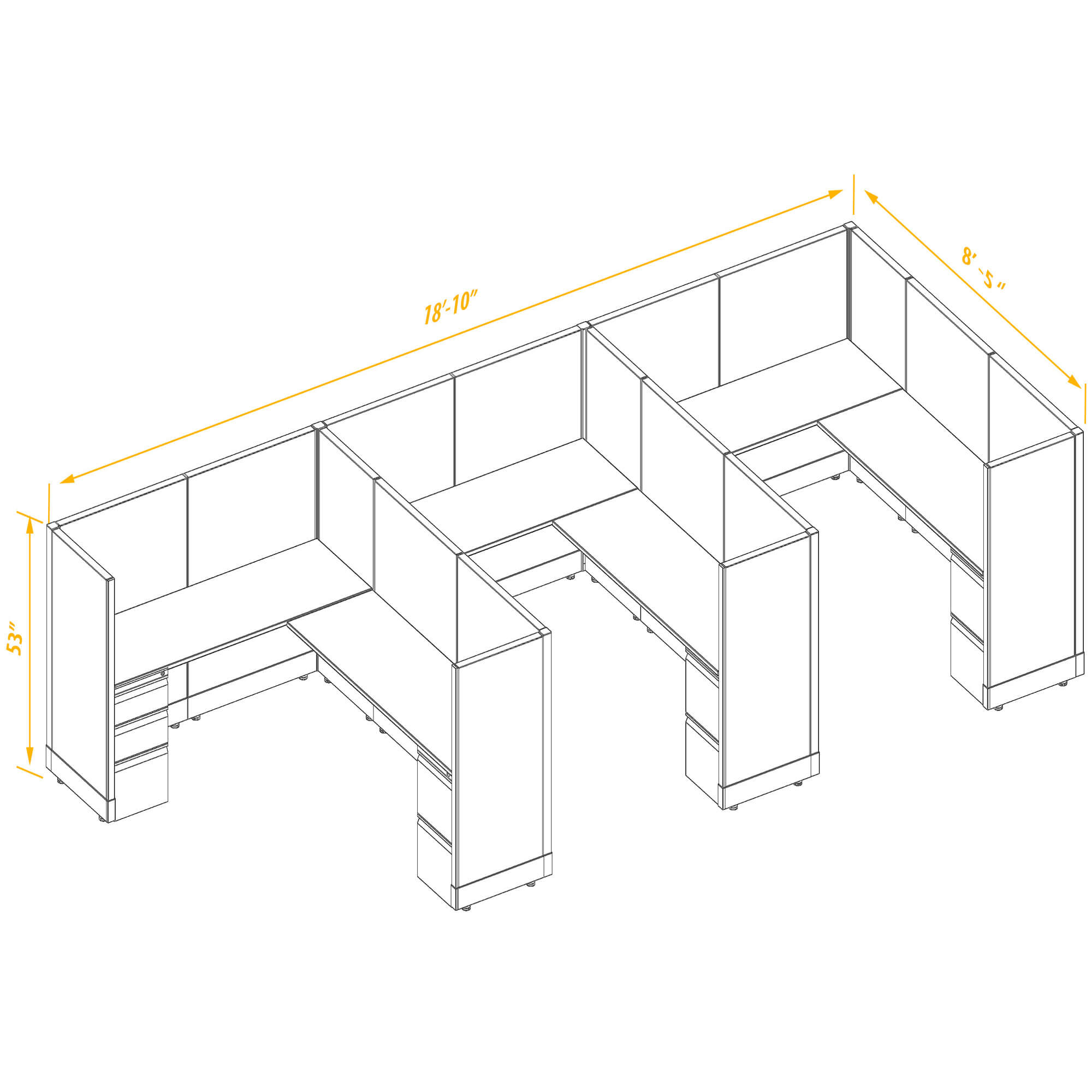 Office workstations CUB 3 53 68 PSO Office workstations CUB 3 53 68 PSO
