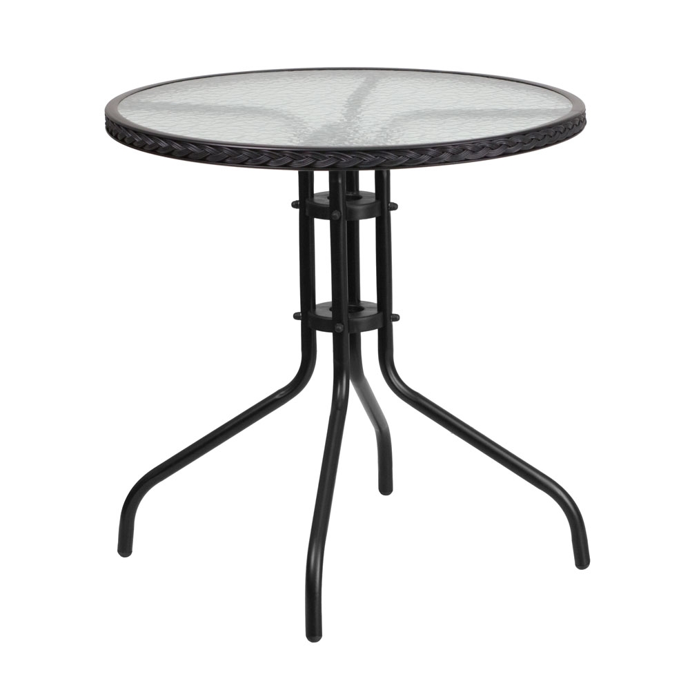 Outdoor patio table CUB TLH 087 BK GG FLA Outdoor patio table CUB TLH 087 BK GG FLA