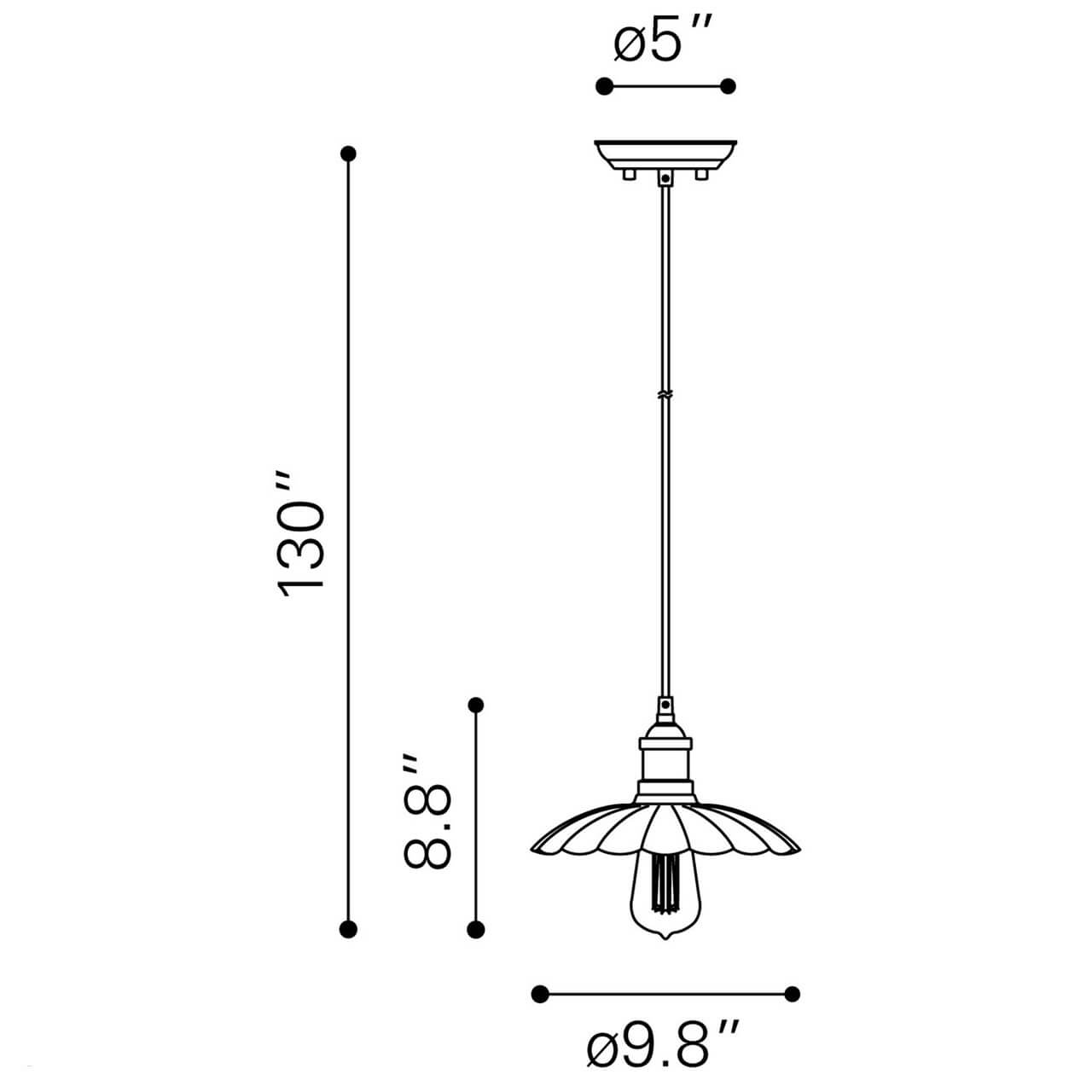 Outdoor pendant lighting dimensions view Outdoor pendant lighting dimensions view
