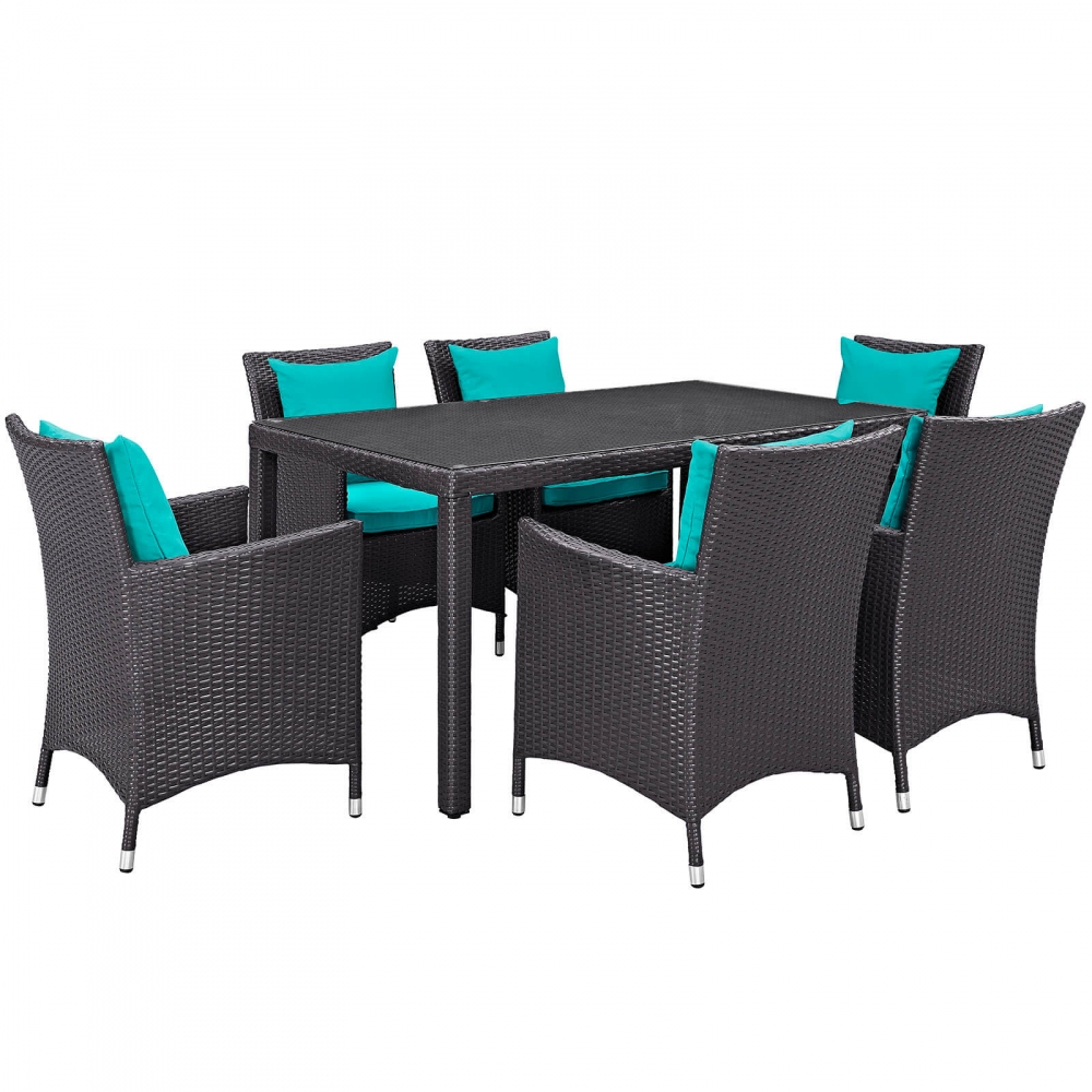 Outdoor table and chairs CUB EEI 2241 EXP TRQ SET MOD Outdoor table and chairs CUB EEI 2241 EXP TRQ SET MOD