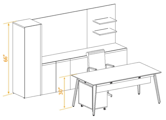 Private office furniture 3d dimensions Private office furniture 3d dimensions