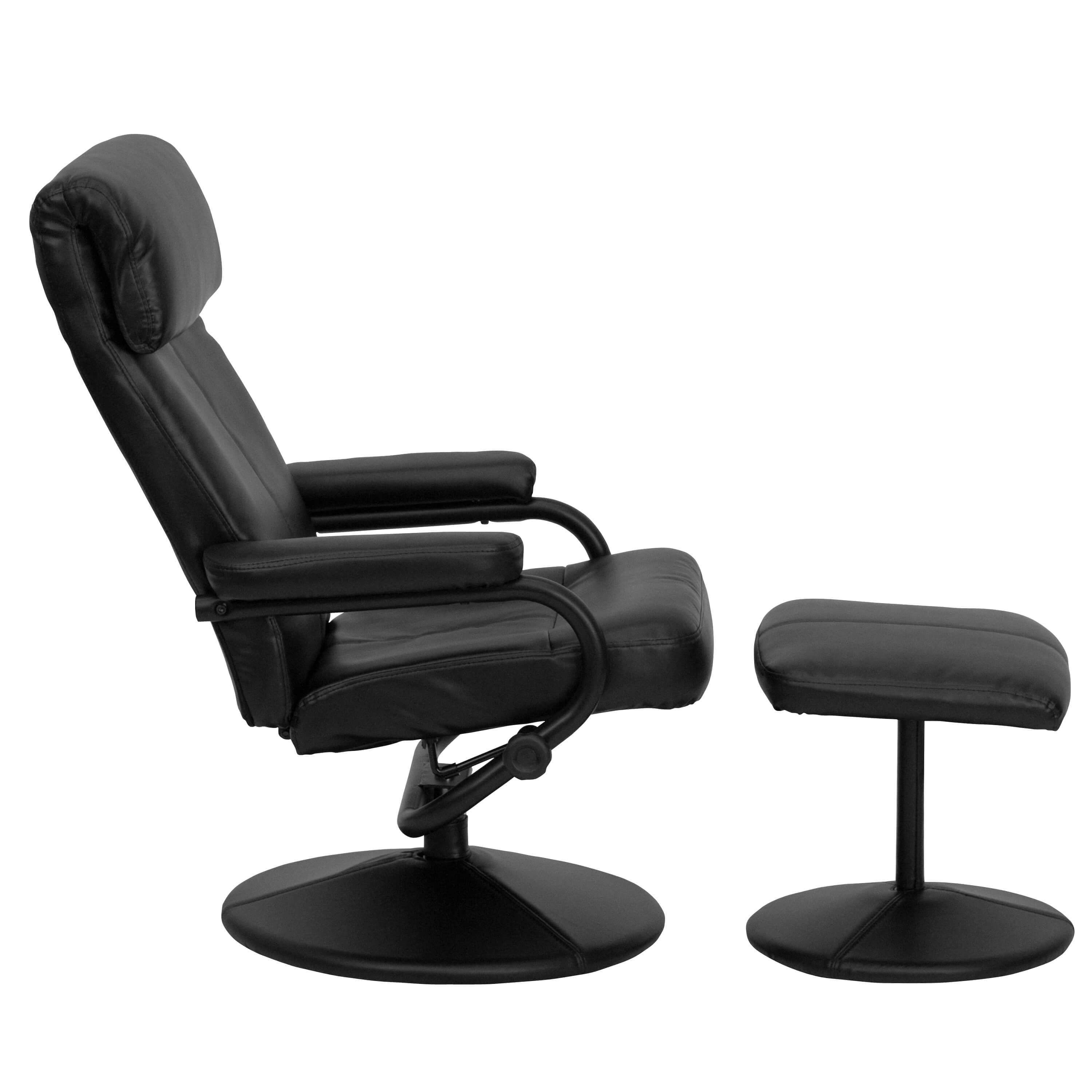 Recliner ottoman side view Recliner ottoman side view