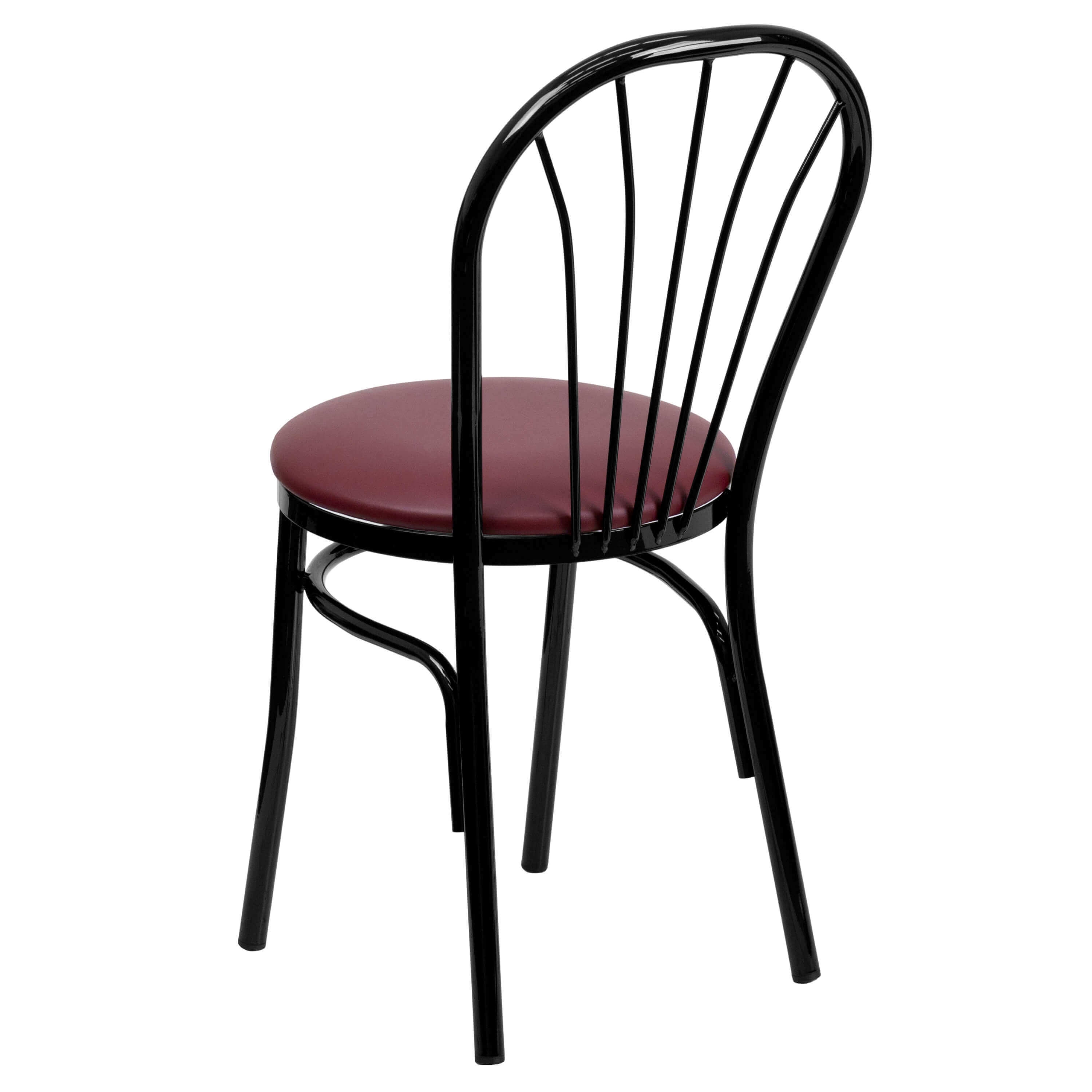 Restaurant upholstered chair back view Restaurant upholstered chair back view