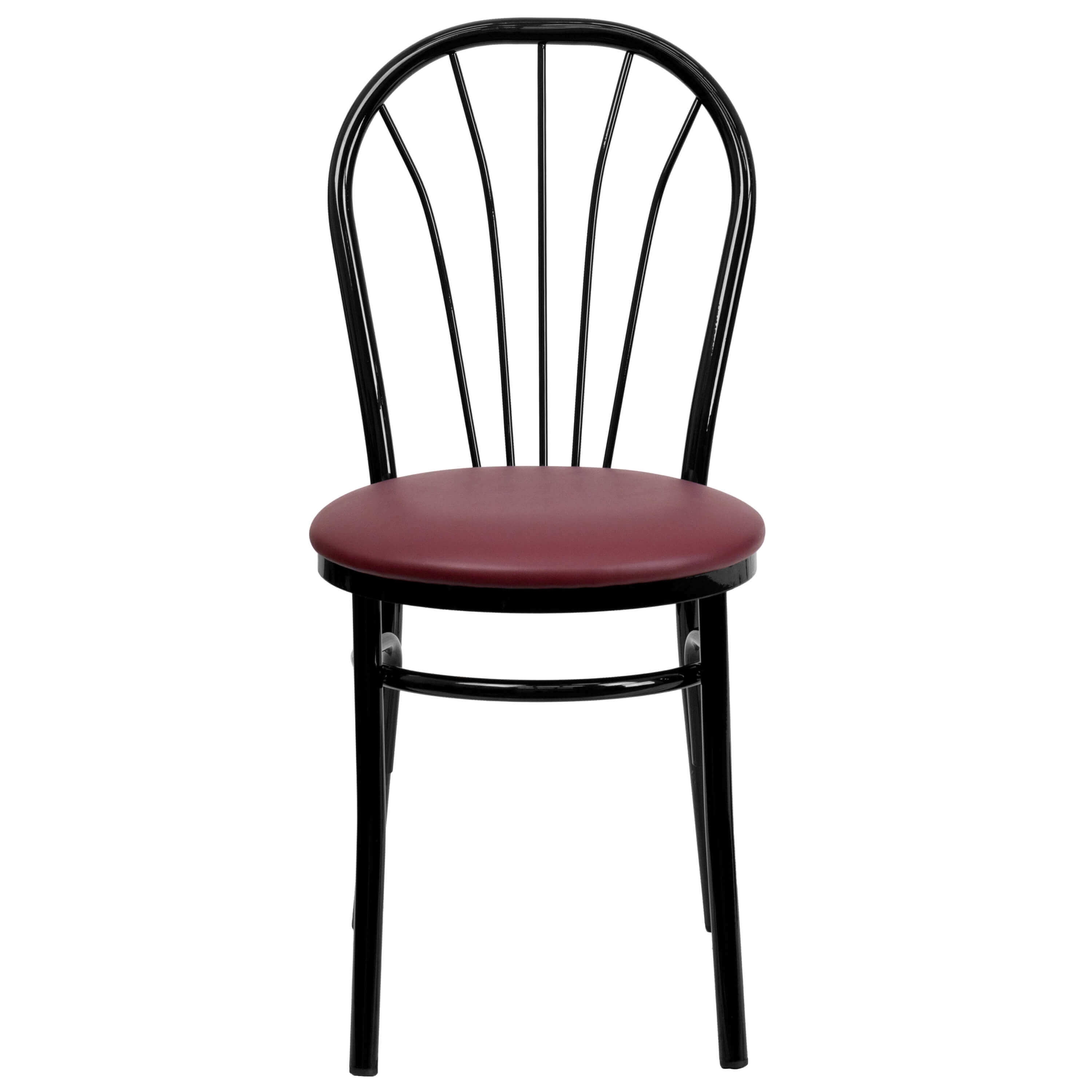 Restaurant upholstered chair front view Restaurant upholstered chair front view