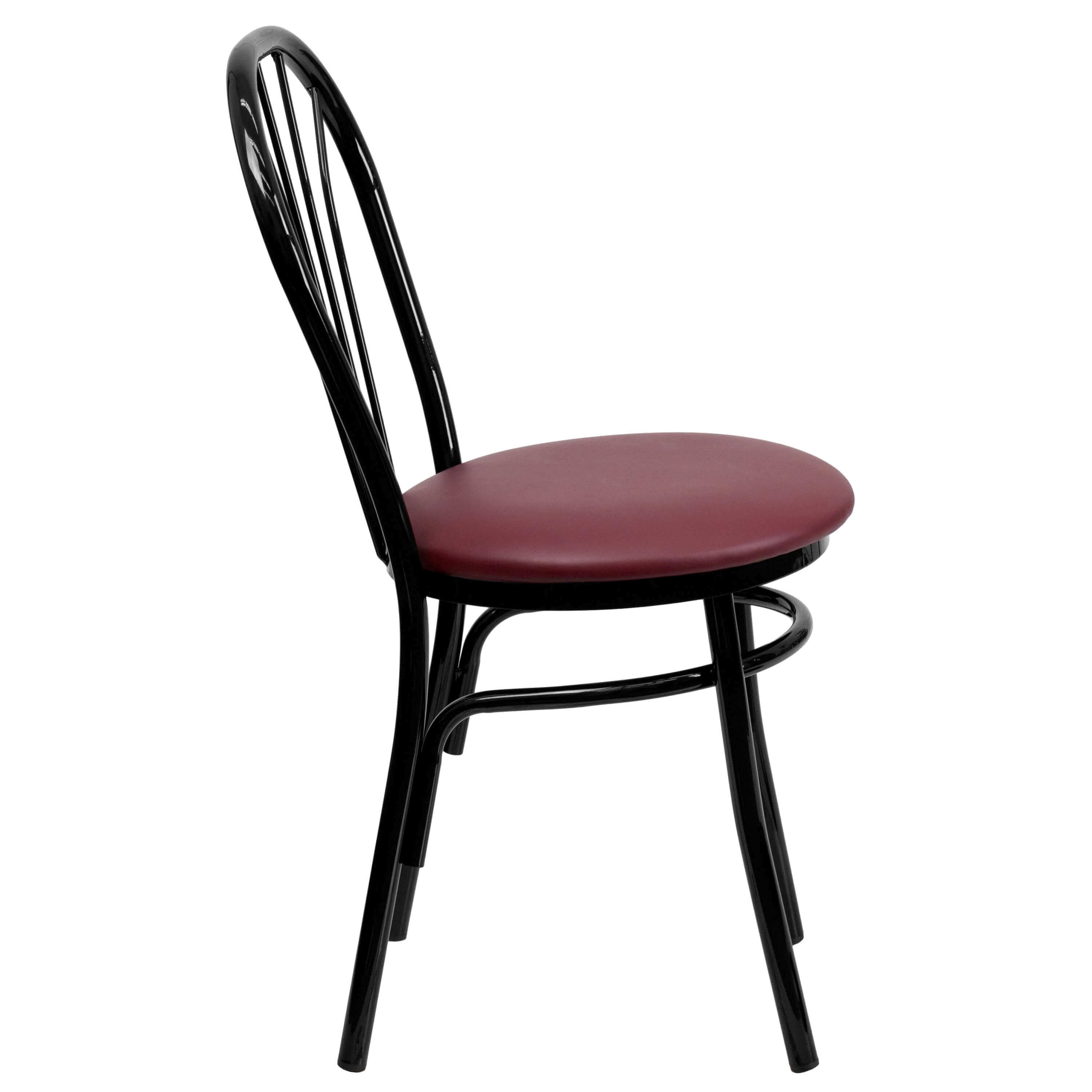 Restaurant upholstered chair side view Restaurant upholstered chair side view