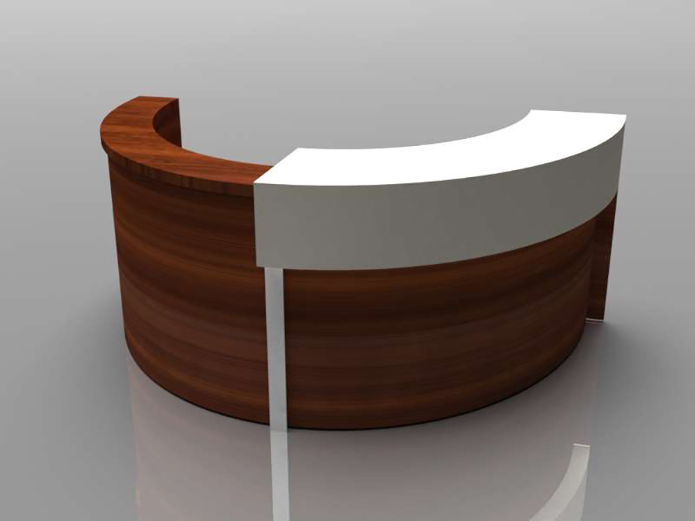 Round reception desk CUB SPH C05 LOG brwon cherry Round reception desk CUB SPH C05 LOG brwon cherry