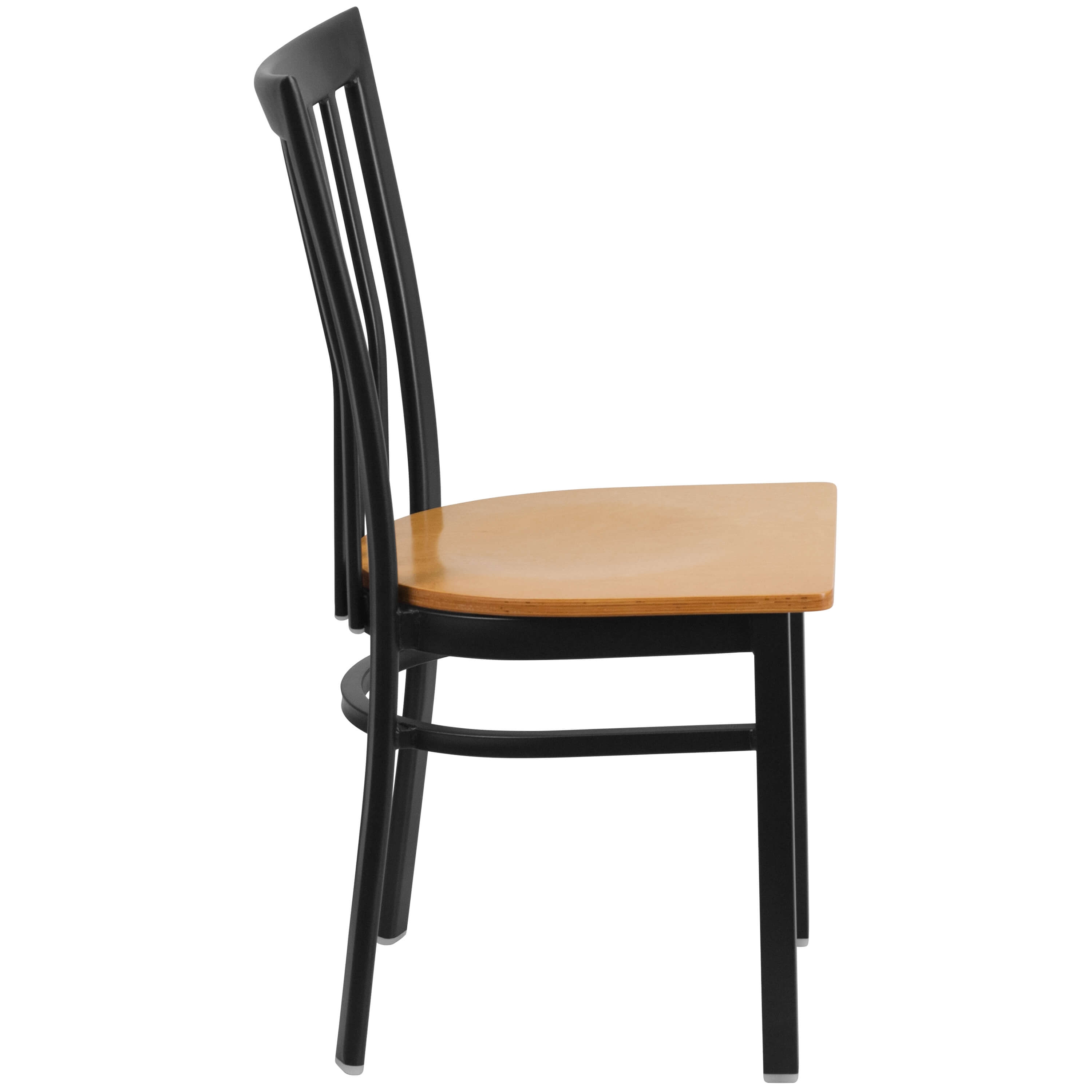 School house back chair side view School house back chair side view