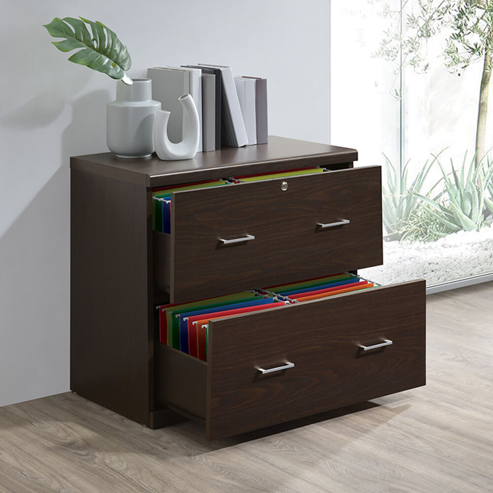 Conference room storage attrac 2 drawer lateral file open view environmental 1 Conference room storage attrac 2 drawer lateral file open view environmental 1