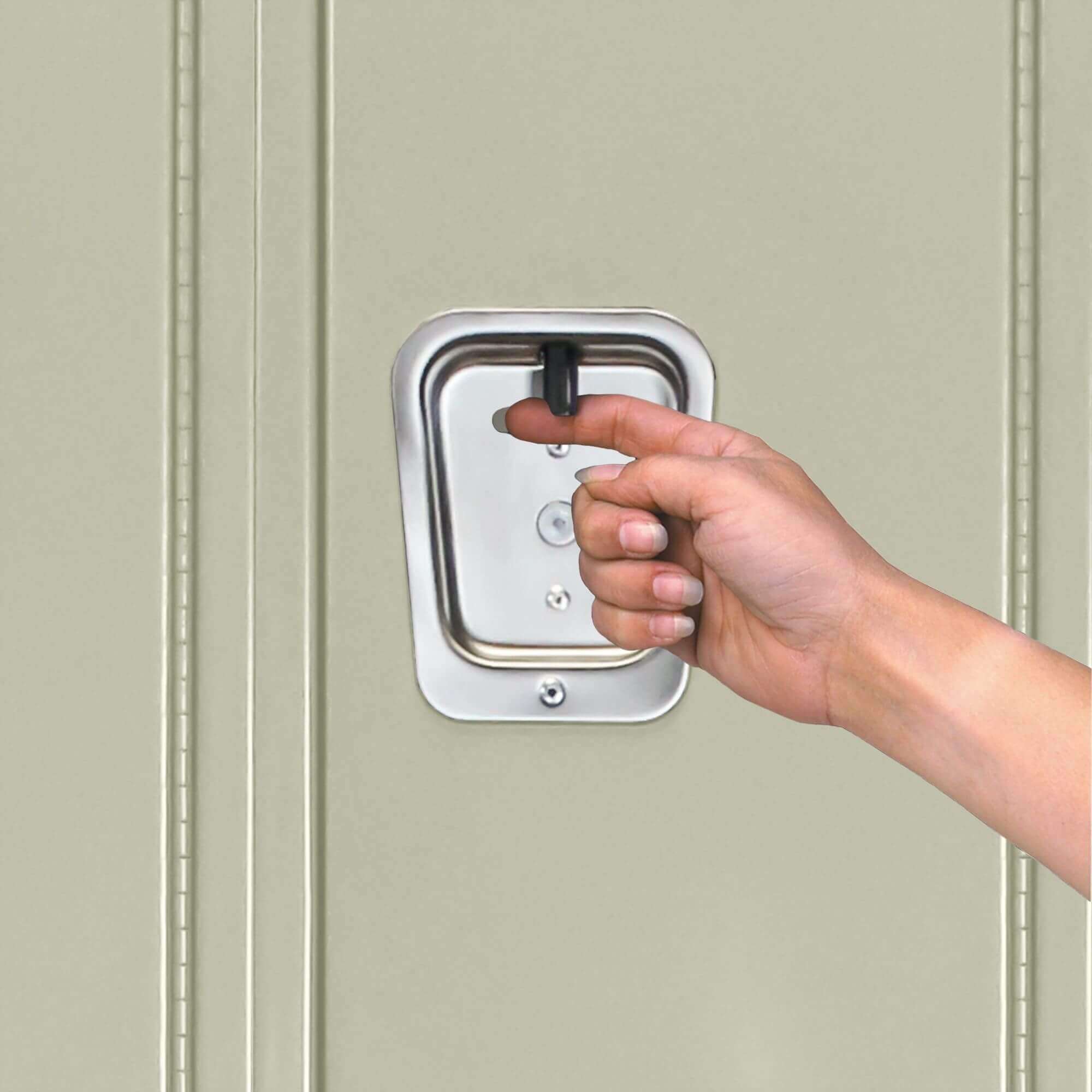 Employee locker metal locker box locker 3w 3t tan recessed 1 Employee locker metal locker box locker 3w 3t tan recessed 1