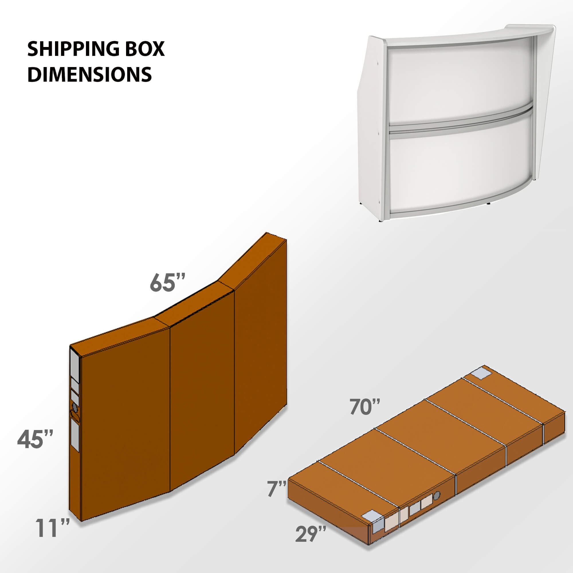 Li1 elegant curved reception desk box dimensions 1 2 Li1 elegant curved reception desk box dimensions 1 2