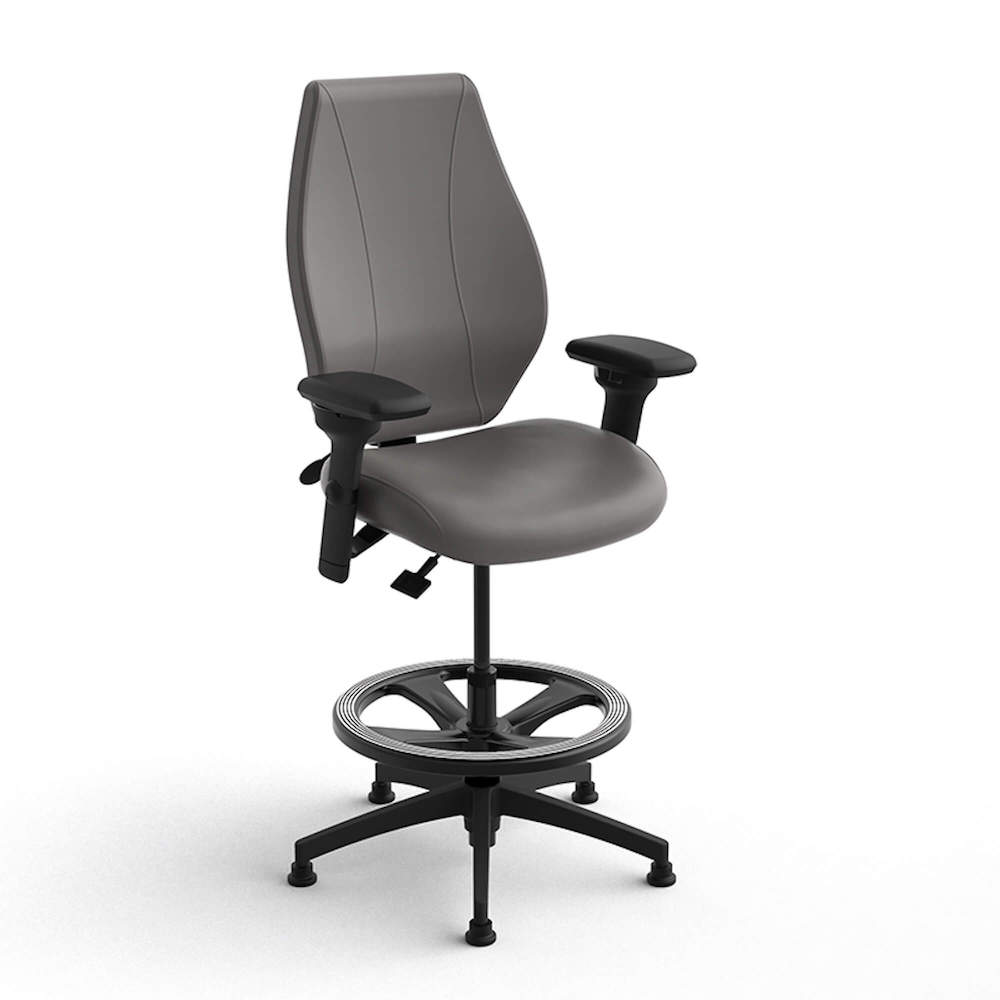 Office chair for standing desk ergonomic stool for standing desks ergonomic drafting stool dark grey angle view Office chair for standing desk ergonomic stool for standing desks ergonomic drafting stool dark grey angle view