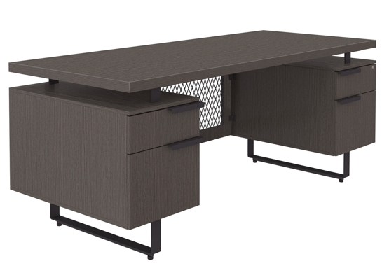 Straight office desk contemporary office desk industrial double pedestal desk angle Straight office desk contemporary office desk industrial double pedestal desk angle