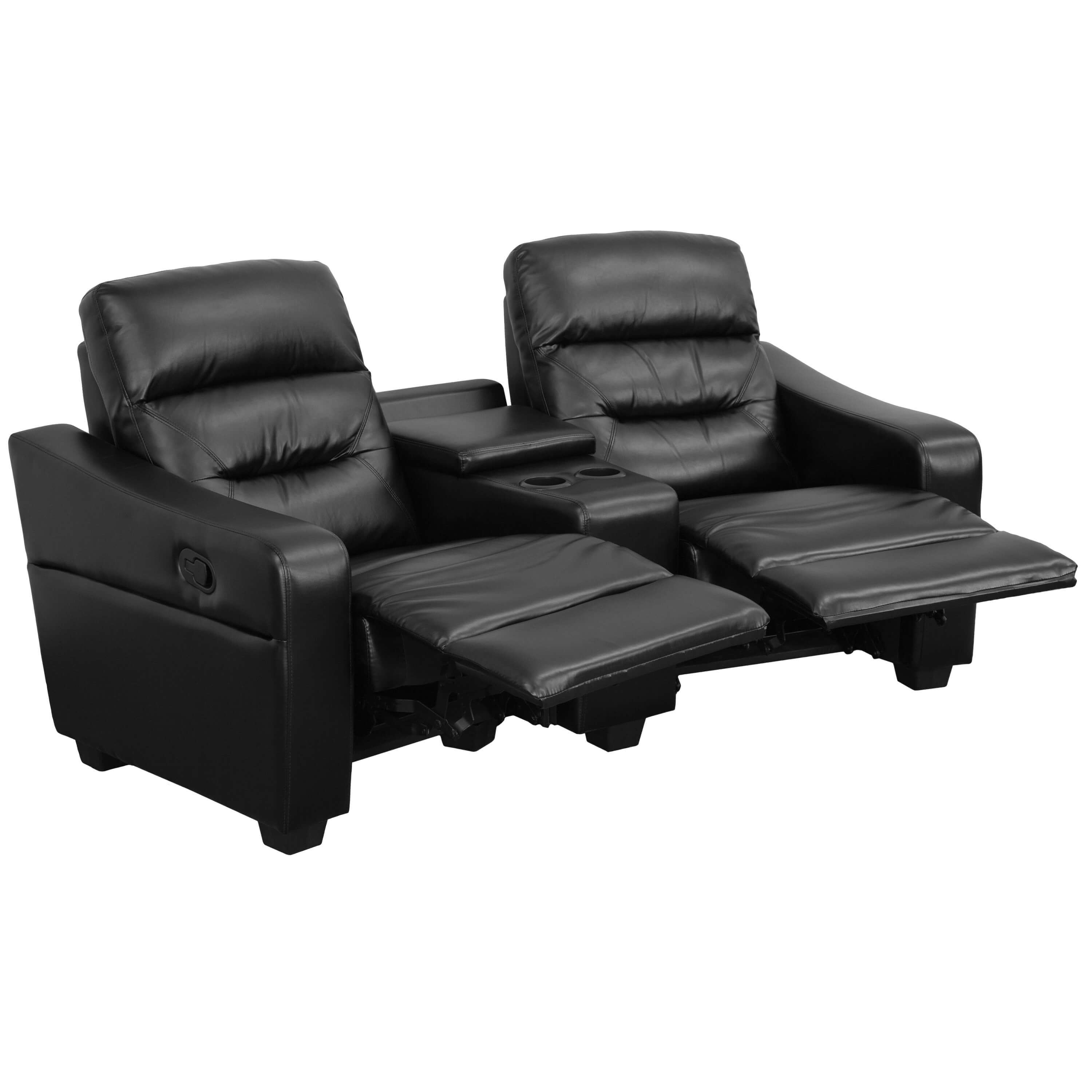Theatre seating couch reclined view Theatre seating couch reclined view