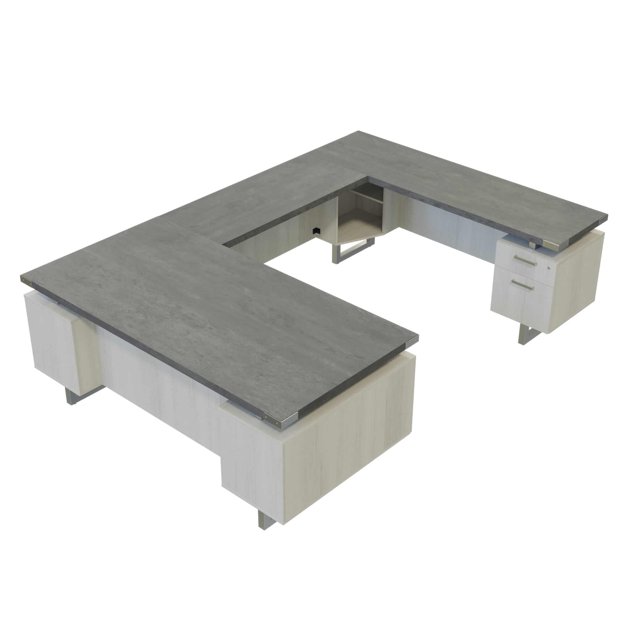 HO4 u shaped office desk CUB MRUSBF7236SGY FAS HO4 u shaped office desk CUB MRUSBF7236SGY FAS