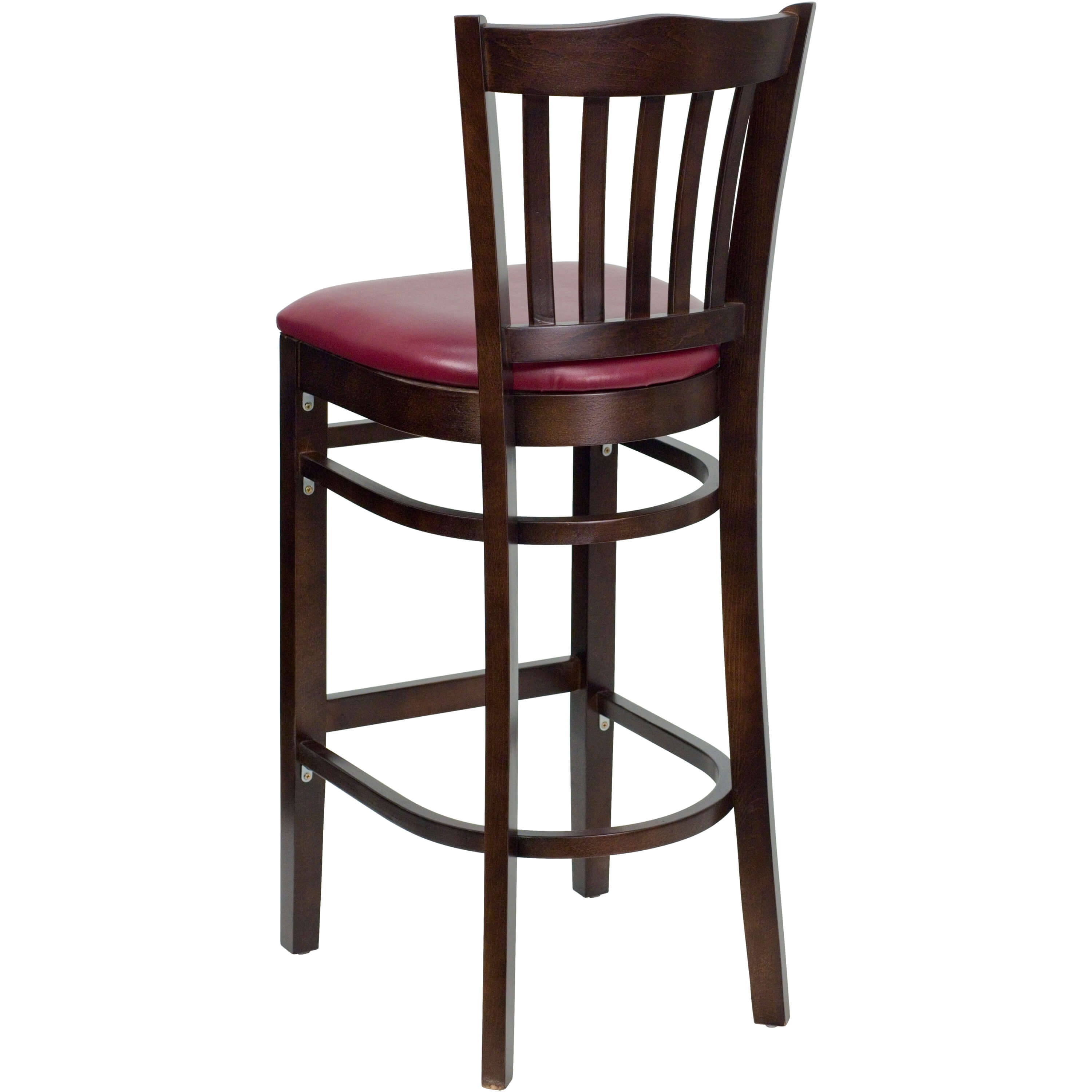 Wooden bar chairs back view Wooden bar chairs back view