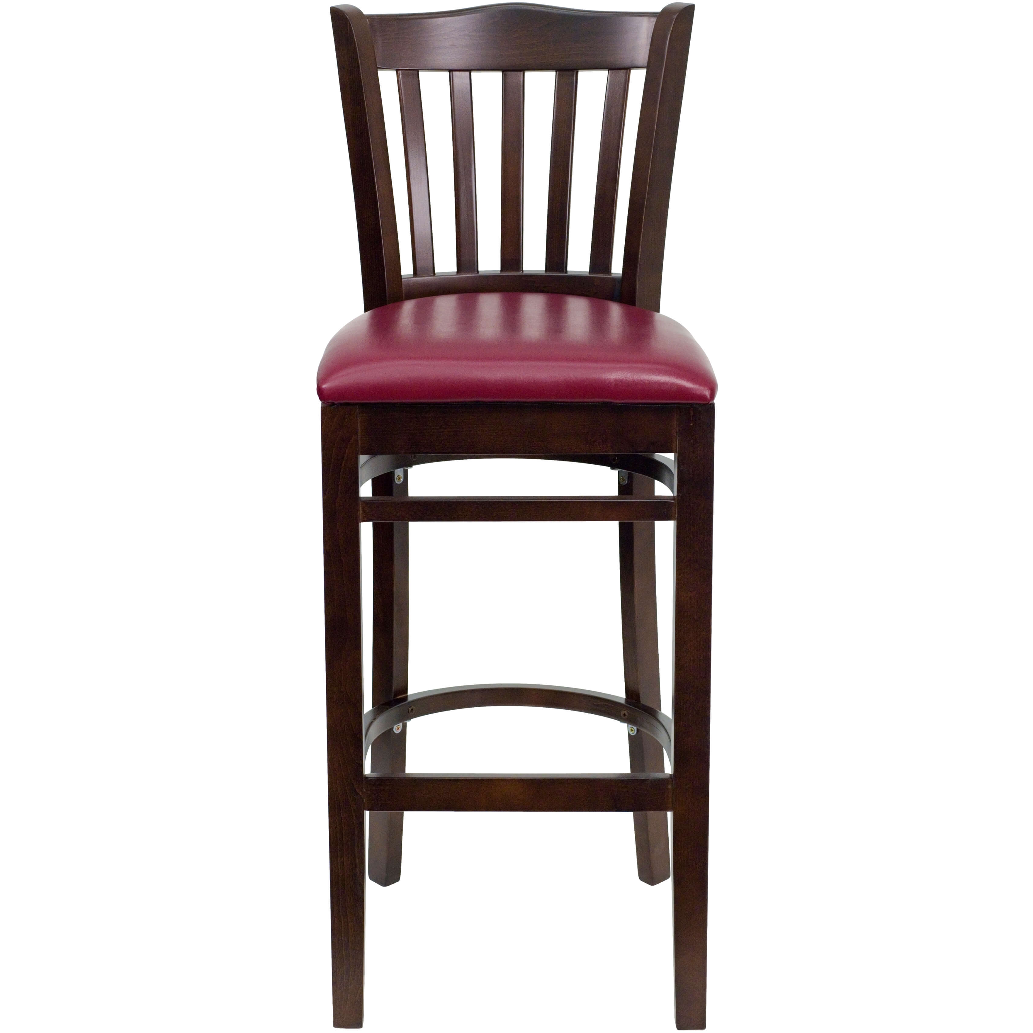 Wooden bar chairs front view Wooden bar chairs front view
